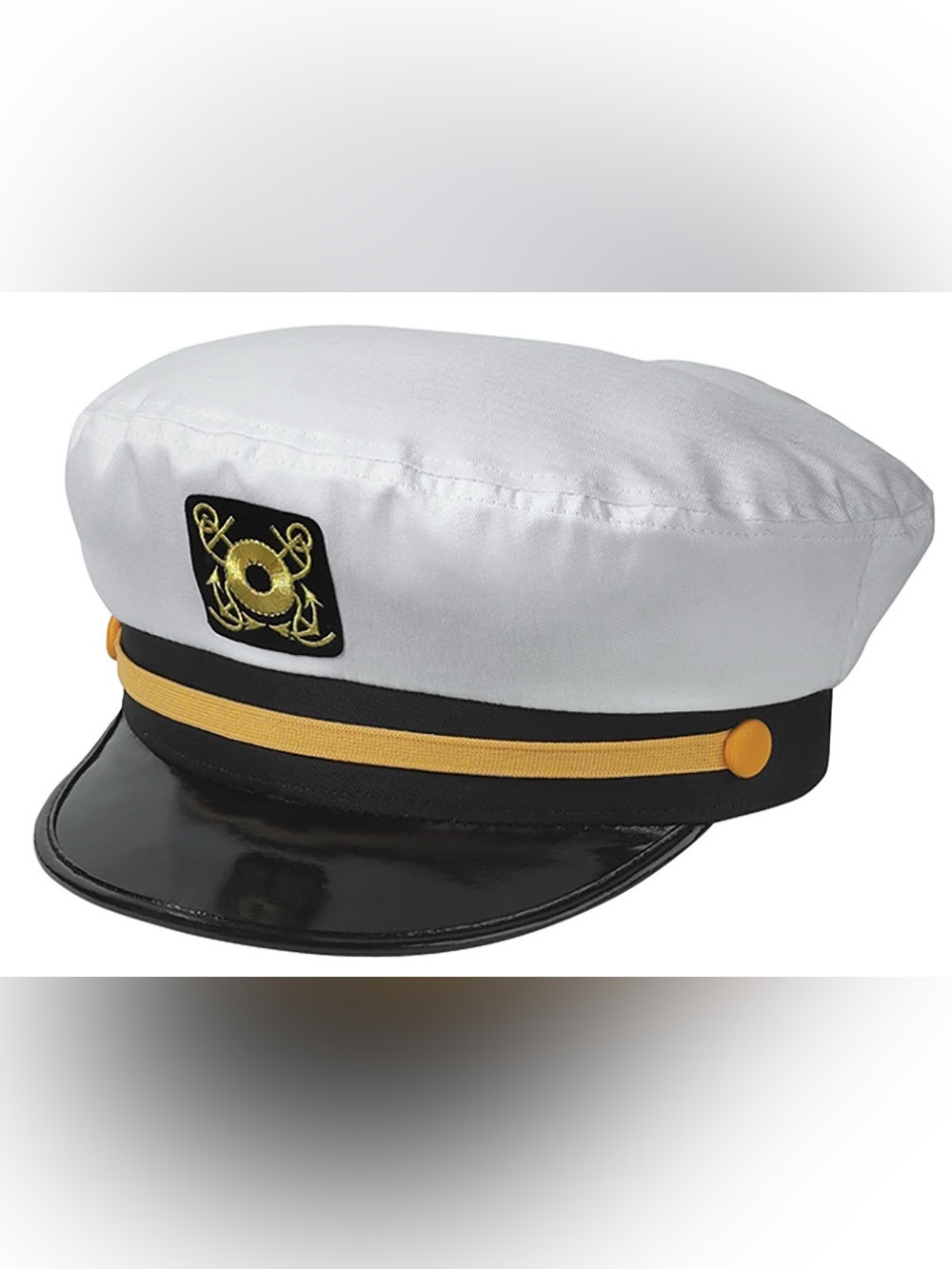 Broner Adjustable Boating Nautical Sailor Captain Hats-White Flagship NWT